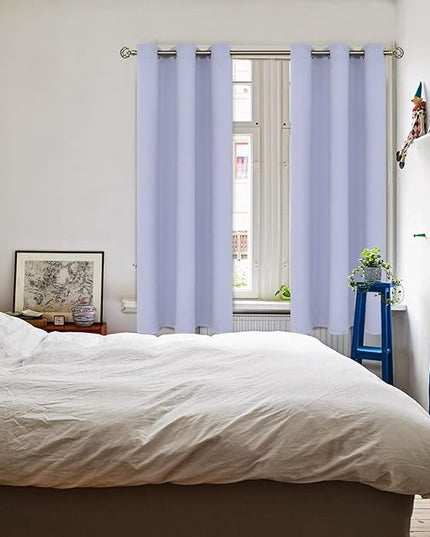 BGment Room Darkening Curtains 63 Inches Long - Grommet Thermal Insulated Drapes Window Treatment Curtains for Bedroom, 2 Panels, 42 x 63 Inch, Lavander
