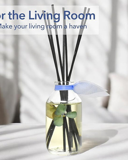 LOVSPA Reed Diffuser Set, English Garden Scented Oil Diffuser with Sticks, Home Fragrance Accessories for Bathroom Shelf Decor, Aroma Diffusers for Home or Office Desk, USA Made