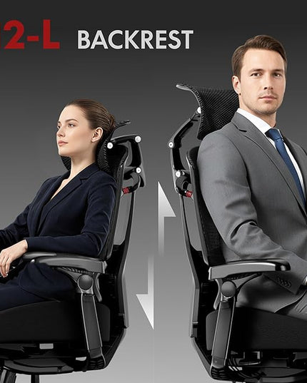 FLEXISPOT ErgoX-PRO Ergonomic Office Chair Black – Cloudtech Cushion, 5D Lumbar, 7D Armrests, 4D Headrest, 551LBS Capacity – Office, Gaming, Home