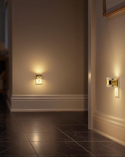 Briignite Night Light 2 Pack, Dimmable Night Lights Plug Into Wall with Bubble Design 3000K/4000K/5000K & 3 Brightness Levels for Baby Nursery Hallway Bathroom Kids Room, 3CCT