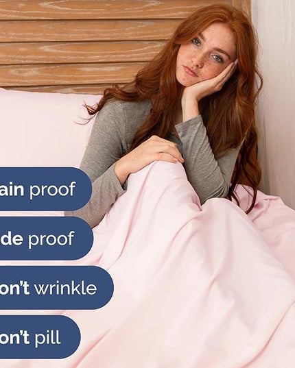 Twin Size 3 Piece Sheet Set - Comfy Breathable & Cooling Bed Sheets Set - Hotel Luxury Bedding for Women, Men, Kids, Teens, Boys & Girls - Deep Pockets, Soft, Wrinkle Free - Oeko-Tex - Lavender Pink