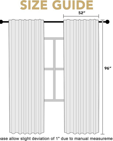 H.VERSAILTEX Blackout Curtains Thermal Insulated Window Treatment Panels Room Darkening Blackout Drapes for Living Room Back Tab/Rod Pocket Bedroom Draperies (2 Panels, Sea Grass, 52 x 96 Inch)