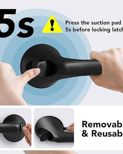 2 Pack 16 Inch Grab Bars for Bathtubs and Showers for Seniors, Heavy Duty Shower Handle for Elderly, Suction Cup Removable Handrails Handicap Bath Grip Bathroom Safety Grips （Black）