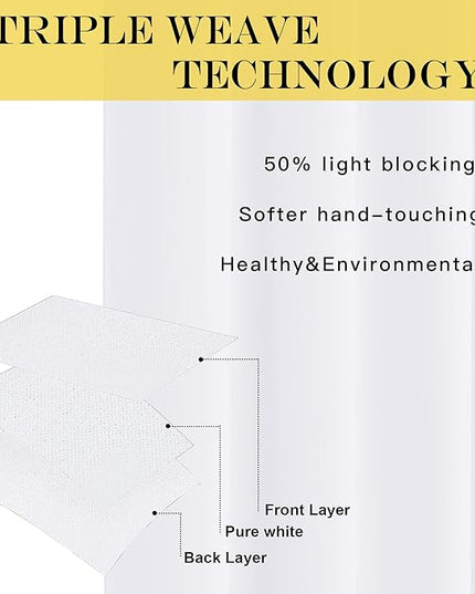 NICETOWN Blackout Curtains & Drapes - Privacy Thermal Efficiency Backdrop Curtains for Bedroom Room Divider Living Room Patio Sliding Glass Door, Wide 80 x Long 144 inch, White, 1 Panel