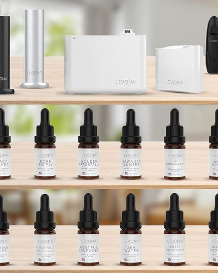 Levona Scents Pure Essential Oils for Diffusers for Home Luxury Scents - Restful Lavender Essential Oil is A Floral Blend of Eucalyptus, Bergamot, Lavender - Aroma Diffuser Oil