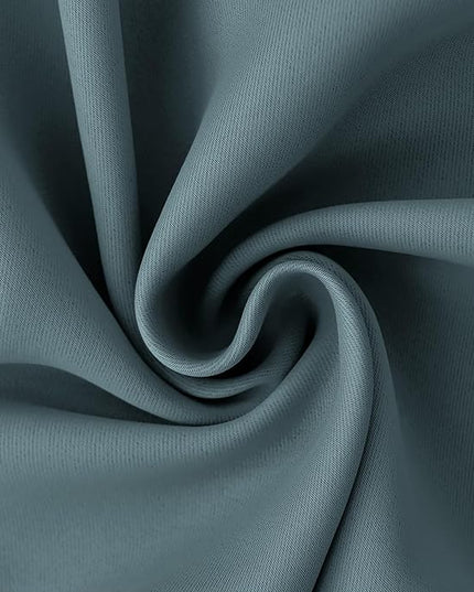 BGment Room Darkening Curtains 72 Inches Long - Grommet Thermal Insulated Drapes Window Treatment Curtains for Bedroom, 2 Panels, 42 x 72 Inch, Stone Blue