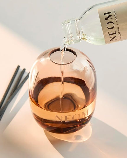 NEOM Real Luxury Reed Diffuser,100ml | Lavender, Jasmine & Sandalwood I 100% Natural Fragrances I Last up to 12 Weeks I Refillable and Reusable