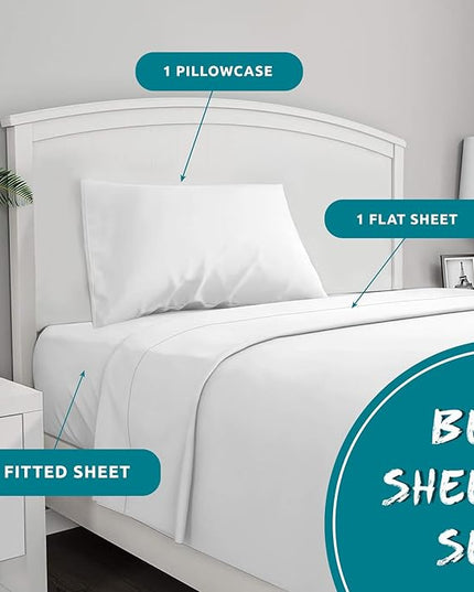 Polka Dot Sheets Twin XL Sheet Sets - Polka Dot Decorations, Geometric Bed Sheets & Bedroom Decor, Soft Breathable Microfiber Deep Pocket Patterned Bedding Sheets & Pillowcases