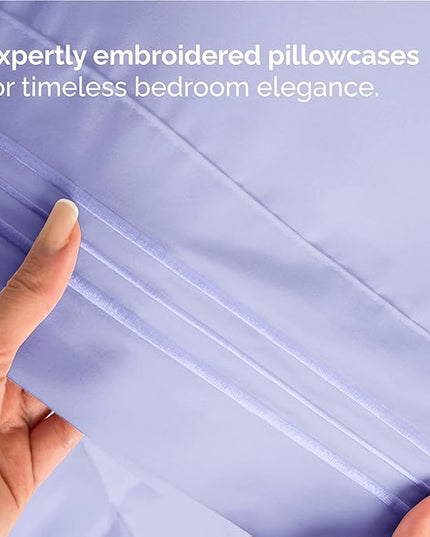 Full Size 4 Piece Sheet Set - Comfy Breathable & Cooling Bed Sheets Set - Hotel Luxury Bedding for Women, Men, Kids, Teens, Boys & Girls - Deep Pockets, Ultra-Soft, Wrinkle Free - Oeko-Tex - Lavender