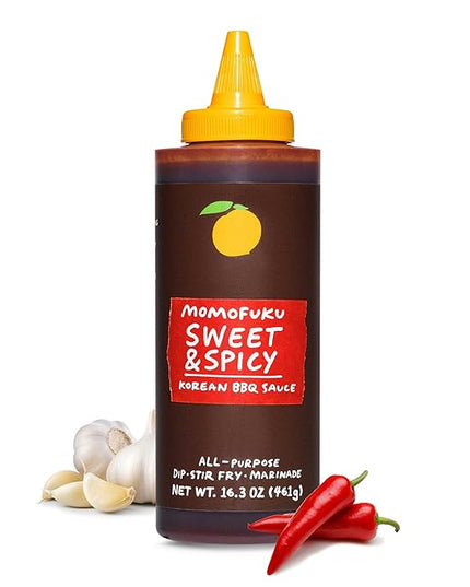 Momofuku Sweet & Spicy Korean BBQ Sauce with Gochujang, Black Pepper, Soy & Garlic for Stir Fry, Barbecue, and Marinade; Umami flavor with Low Spice