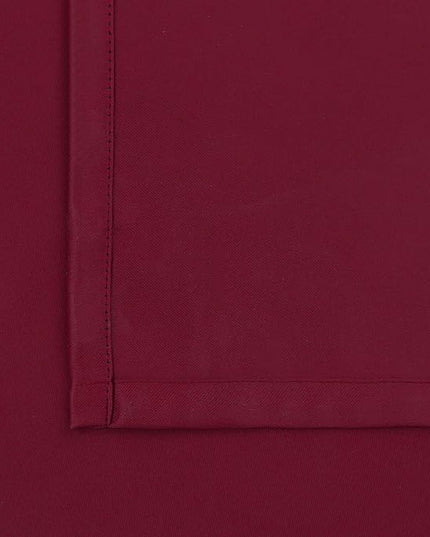 BGment Rod Pocket and Back Tab Blackout Curtains for Bedroom - Christmas Red Thermal Insulated Room Darkening Curtains for Living Room, 2 Window Curtain Panels (52 x 90 Inch, Burgundy Red)