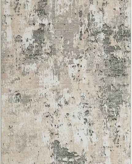 Modern Abstract 2x8 Runner Rug Washable Non Slip Stain Resistant Rug for Hallway Kitchen Bedroom Non Shedding Low Pile Indoor Floor Cover,Grey Yellow