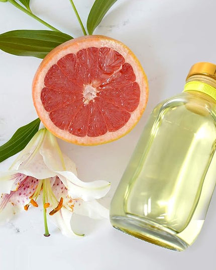 LOVSPA Reed Diffuser Set, Sparkling Grapefruit Scented Oil Diffuser with Sticks, Home Fragrance Accessories for Bathroom Shelf Decor, Aroma Diffusers for Home or Office Desk, USA Made