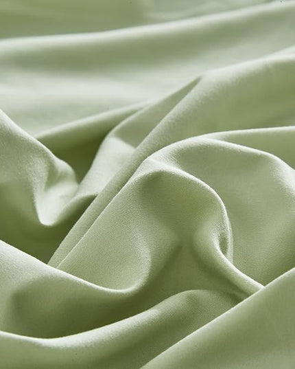 CLOTHKNOW Green King Comforter Set 3Pcs Sage Green Bedding Comforter Sets Pale Green Comforter King Soft Light Green King Size Comforter Set