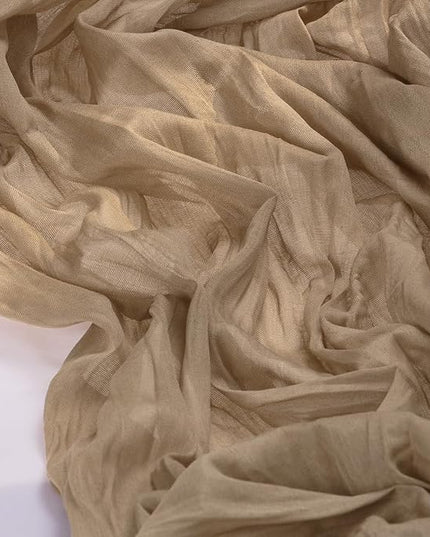 Socomi 15pcs Nude Brown Cheesecloth Table Runner Christmas Boho Rustic Gauze 120 inch 10FT Cheese Cloth Runner for Wedding Party Baby Shower Birthday Home Decor Holiday Decorations