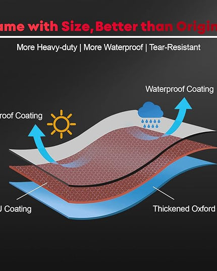 Comnova Grill Cover 75 Inch - 600D BBQ Cover for Outdoor Grill Heavy Duty and Waterproof, Large Barbecue Gas Grill Covers for Weber, Char-Broil, Nexgrill, Monument, Dyna-glo, Brinkmann and More