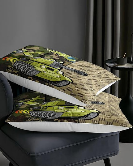 AILONEN Army Tank Helicopter Bed Sheet Full Size Camo Sheet Bedroom Decoration Gift for Kids Boys Bedding 3 Pieces Set,Soft Breathable Fitted Sheet and 2 Pillowcases
