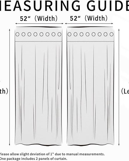 Easy-Going Linen Look Blackout Curtain 96 Inch Length Grommet Window Curtain Drapes for Bedroom, Living Room Thermal Insulated Room Darkening (Set of 2 Panels, Light Gray)