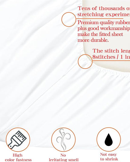 NTBAY Toddler Bedding Set - 4 Piece Soft and Breathable Crib Bedding Set for Boys and Girls, Includes Quilted Comforter, Fitted Sheet, Flat Top Sheet and Envelope Pillowcase, White