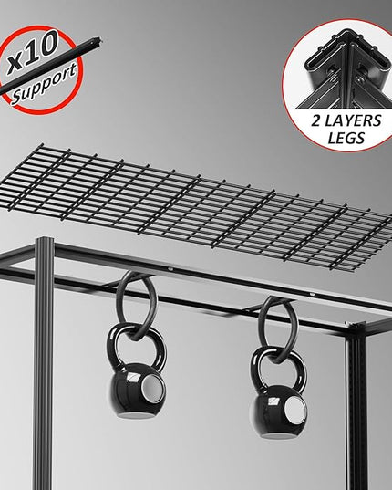 60" W Garage Shelving 5-Tier Storage Shelves Adjustable Metal Shelving Units 3030LBS Storage Shelves Heavy Duty for Industrial, Warehouse, Basement,72" H × 60" W × 24" D
