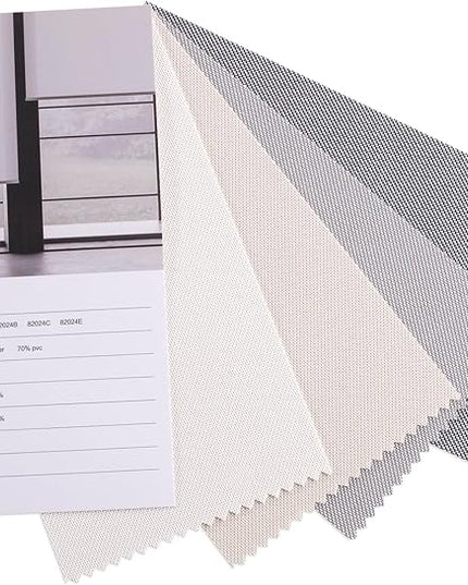 Zshine Motorized Blackout Window Blinds Customize Width (23-95 Inches) Remote Control Wireless and Rechargeable Roller Shades Blinds for Windows, Home, Office, Hotel, Club, Restaurant(Swatch 1)