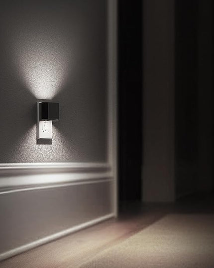 L LOHAS LED Night Light,Night Lights Plug into Wall,[2-Pack] Bright Night Light with Light Sensor,5000K Daylight White,Brightness Adjustable, Modern Nightlight for Bathroom Hallway Kitchen