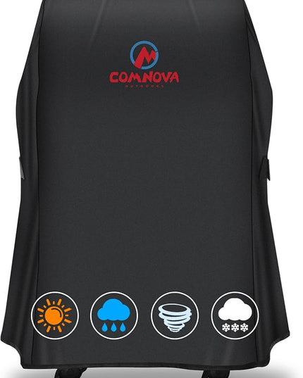 Comnova Grill Cover 30 Inch - 7105 BBQ Cover for Weber Spirit 210 Gas Grill Heavy Duty & Waterproof, Barbecue Cover for Weber Spirit E-210 Grill with Side Trays Fold Down (NOT Fit Spirit II E-210)