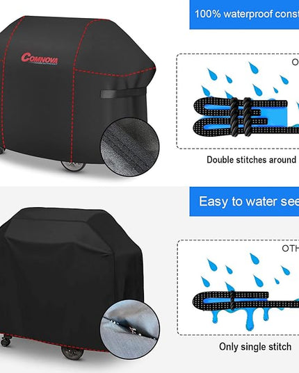 Comnova Grill Cover for Weber Summit 400 Series - 67 Inch BBQ Grill Cover Heavy Duty & Waterproof, 7108 Barbecue Cover for Weber Summit 470, Summit 420, 2022 Genesis S-325s and E-325s Grill Models