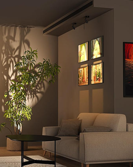 PESUTEN Spot Lights Indoor, Rechargeable Picture Light with Remote, Dimmable CCT Spotlight for Wall Art, Battery Uplights Indoor with Timer for Plant Artwork Painting Sofa Corner 1PC