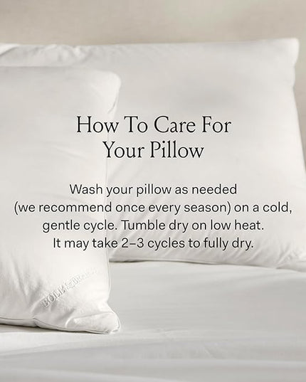 BOLL & BRANCH Down Chamber Pillow - Soft, King - Naturally Cooling Shell - Premium Comfort, Superior Support - Cruelty-Free IDS Certified Down