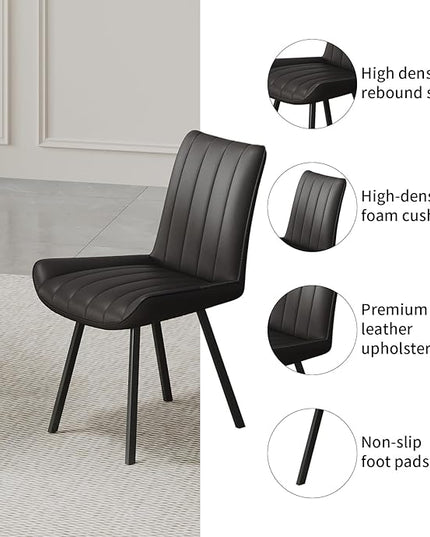 Walnut Round Dining Table Set for 4, Mid-Century Modern Kitchen Table and Chairs, Small Space Dining Room Furniture for Apartment, Breakfast Nook or Studio (Walnut wood-Storage Table+4 Black Chairs)
