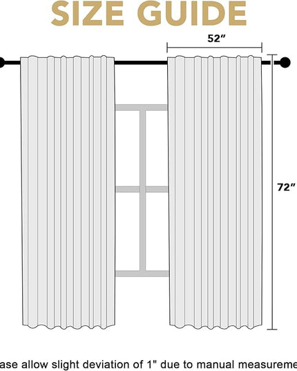 H.VERSAILTEX Blackout Curtains Thermal Insulated Window Treatment Panels Room Darkening Blackout Drapes for Living Room Back Tab/Rod Pocket Bedroom Draperies (2 Panels, Washed Spice, 52 x 72 Inch)