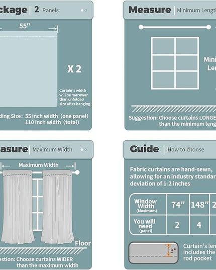 BGment Full Blackout Curtains for Living Room 72 Inch Length 2 Panels Set, Thermal Insulated Room Darkening Soundproof Window Curtains for Bedroom with Rod Pocket, Each Panel 55 Inch Wide, Beige