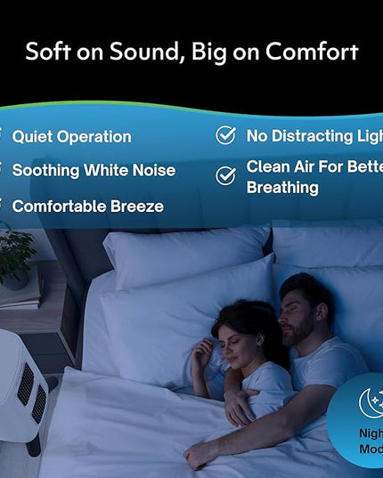 Air Oasis iAdaptAir 2.0 H13 HEPA Filter Air Purifier Reduces 99% of Viruses, Mold, Dust, Smoke, Pollen & Odors Quietest on The Market WiFi Compatible 2,650 Sq Ft of Clean Air