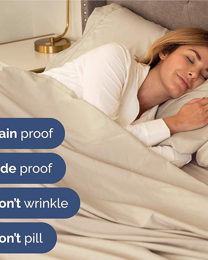 Twin XL Size 3 Piece Sheet Set - Comfy Breathable & Cooling Bed Sheets Set - Hotel Luxury Bedding for Women, Men, Kids, Teens, Boys & Girls - Deep Pockets, Ultra-Soft, Wrinkle Free - Oeko-Tex - Wheat