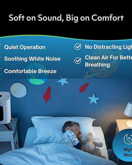 Air Oasis iAdaptAir 2.0 H13 HEPA Filter Air Purifier Reduces 99% of Viruses, Mold, Dust, Smoke, Pollen & Odors Quietest on The Market WiFi Compatible 1,325 Sq Ft of Clean Air
