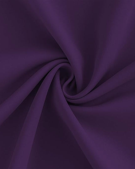 DONREN Royal Purple Pinch Pleated Blackout Curtains with Hooks - 84 inch Length Room Darkening Thermal Insulated Window Curtain Panels for Living Room Bedroom 2 Panel 40" Wx84 L