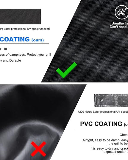 Comnova Grill Cover 75 Inch, 7109 BBQ Cover for Weber Summit 600 Series 6 Burner Grills, 600D Heavy Duty & Waterproof Barbeque Cover for Weber, Char-Broil, Monument, Brinkmann, Dyna-glo, and Nexgrill