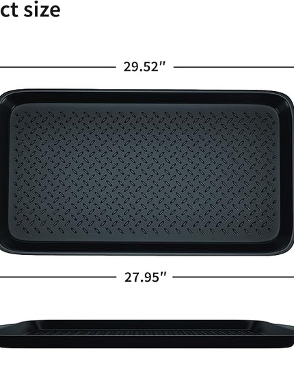 Matace 1 Pack Rubber Small Boot Tray for Entryway,Boot Mat,Shoe Tray,Shoe Mat for Indoor and Outdoor Use, 27.95"x 15.74" (Pack of 1)