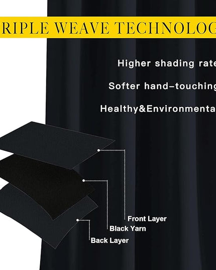 NICETOWN Black Out Dooway Curtain 80 inches Long, Grommet Thermal Insulated Window Treatment Light & Sound Blocking Drapes for Living Room/Hallway, W52 x L80, 1 Panel