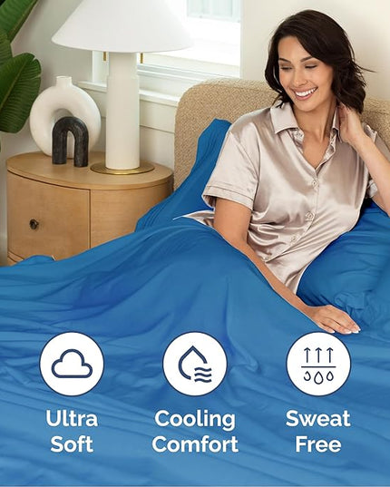 Cal King Size 4 Piece Sheet Set - Comfy Breathable & Cooling Bed Sheets Set - Hotel Luxury Bedding for Women, Men, Kids, Teens, Boys & Girls - Deep Pockets, Soft, Wrinkle Free - Oeko-Tex - Royal Blue