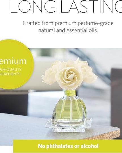 AGRARIA AirEssence Flower and Reed Diffuser Set, Handmade Sola Flower Botanical Home Fragrance Set, Scented Oil Reed Diffuser Gift for All Occasions