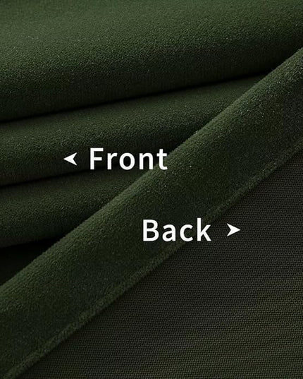 Joydeco Dark Olive Velvet Curtains 120 inch Length 2 Panels, Luxury Blackout Rod Pocket Thermal Insulated Window Curtains, Super Soft Room Darkening Drapes for Living Room Bedroom,W52 x L120 inches