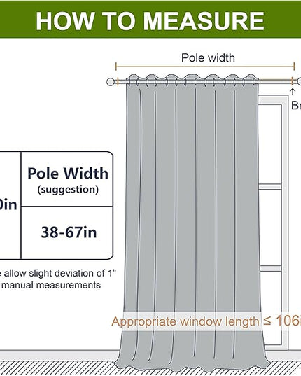 NICETOWN Extra Wide and Long Curtain - Thermal Insulated Drape Voice Canceling for Room Divider/Patio/Glass Door (White, 100 inches Width, 108 inches Length, Single Piece)