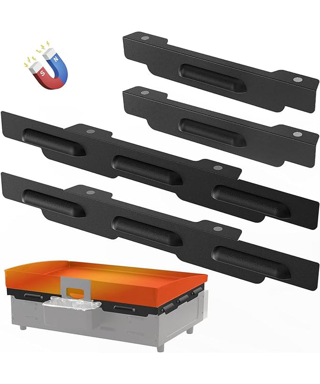 Wind Guards for Blackstone 22 Inch Griddle, Grill Accessories for Griddle Grill and Camping, MeWeBlue 5018 Magnetic Stainless Steel Wind Screens Protect Flame Hold Heat, Compatible with Hood, Black