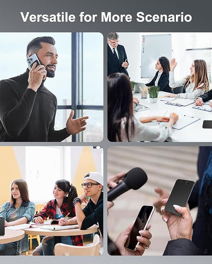 AI Voice Recorder,64GB Note Voice Recorder with Transcribe,Mind Mapping & AI Summary,Digital Voice Recorder with App,Audio Recorder for Lectures,Phone Calls,Meetings,Interviews Etc，Black