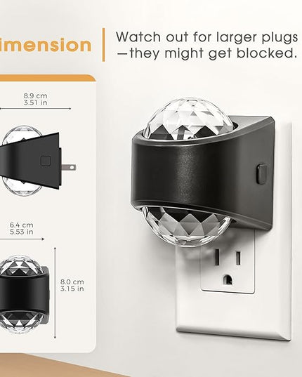 Night Light, Night Lights Plug into Wall, Night Light for Bedroom, Dimmable Brightness, LED Dusk to Dawn Sensor Nightlight for Nursery, Bathroom, Home Decor, Gaming Room, Daylight White 5000k