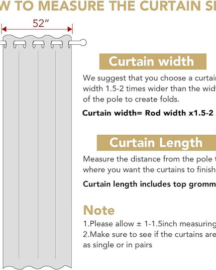 H.VERSAILTEX Room Darkening Curtains for Living Room Light Reducing Thermal Insulated Window Treatment Panels/Drapes Grommet Top 2 Panels Green Bay - 52 x 96 Inches