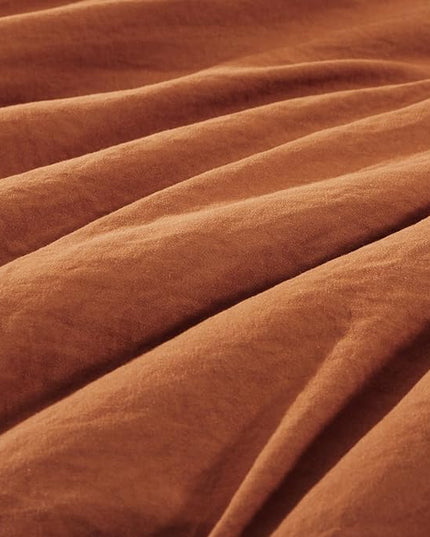 WRENSONGE Twin Comforter Set- 5 Pieces Burnt Orange Bed in a Bag, All Season Twin XL Bedding Sets with 1 Fitted Sheet, 1 Flat Sheet, 1 Pillow Sham and 1 Pillowcase