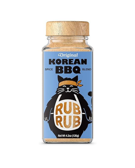RubRub Original Korean BBQ Rub – Seasons Like a Spice, Finishes Like a Sauce – Bold, Savory-Sweet Flavor for Meat & Veggies – Perfect for Grilling, Searing, or Air Frying – Restaurant-Quality Korean BBQ at Home